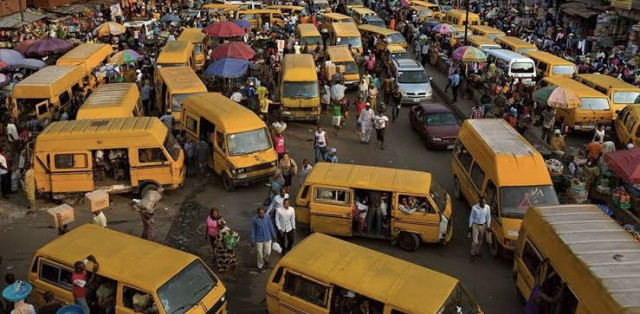 A motor park in Lagos